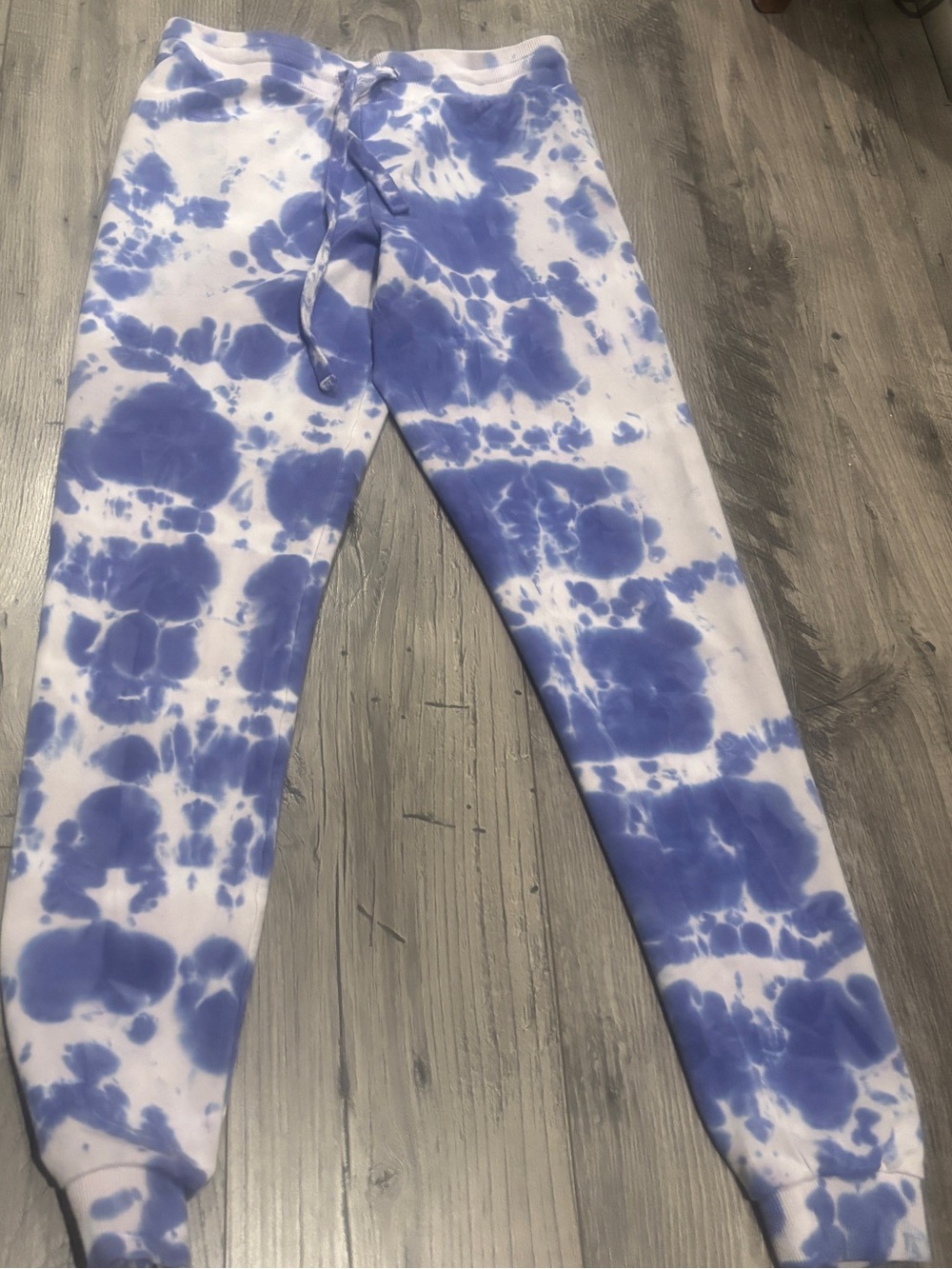 Spiritual Gangster Lavender and White Tie-Dye Joggers